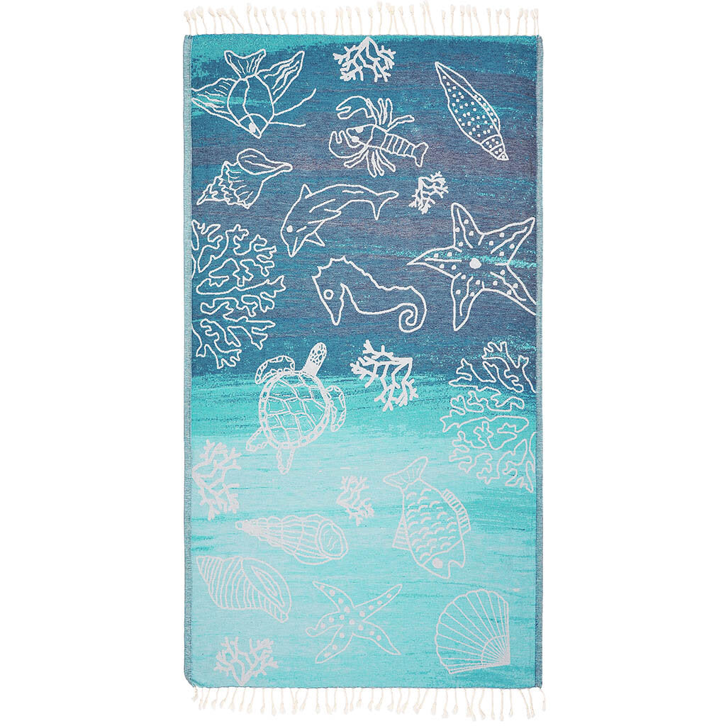 Authentic Hotel and Spa 100% Turkish Cotton Personalized Fun in Paradise  Pestemal Hand/Guest Towels (Set of 2), Seafoam - On Sale - Bed Bath &  Beyond - 33496580