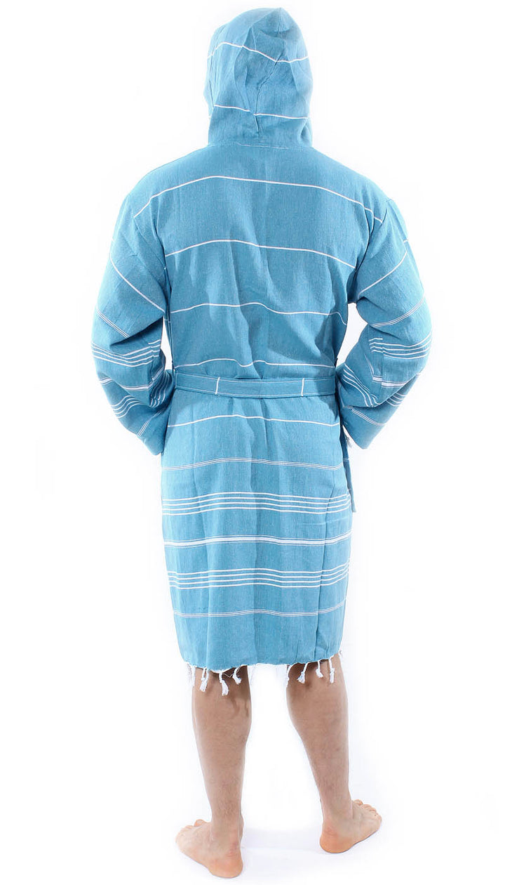 Men's women's Unisex bathrobes 100% Turkish cotton super absorbent quick dry light weight custom logo embroidered peshtemal changing robe