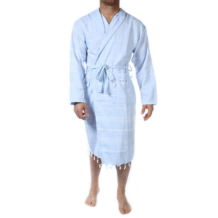 Men's women's Unisex bathrobes 100% Turkish cotton super absorbent quick dry light weight custom logo embroidered peshtemal changing robe