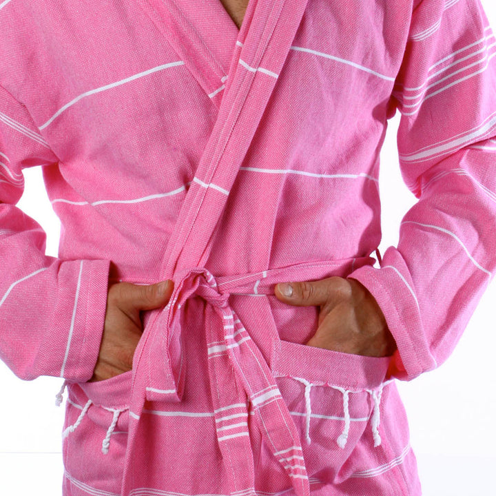 Men's women's Unisex bathrobes 100% Turkish cotton super absorbent quick dry light weight custom logo embroidered peshtemal changing robe