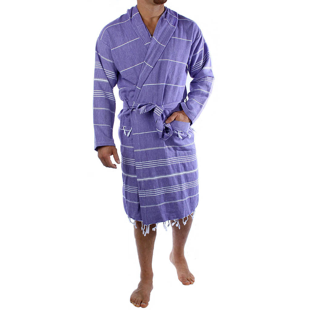 Men's women's Unisex bathrobes 100% Turkish cotton super absorbent quick dry light weight custom logo embroidered peshtemal changing robe