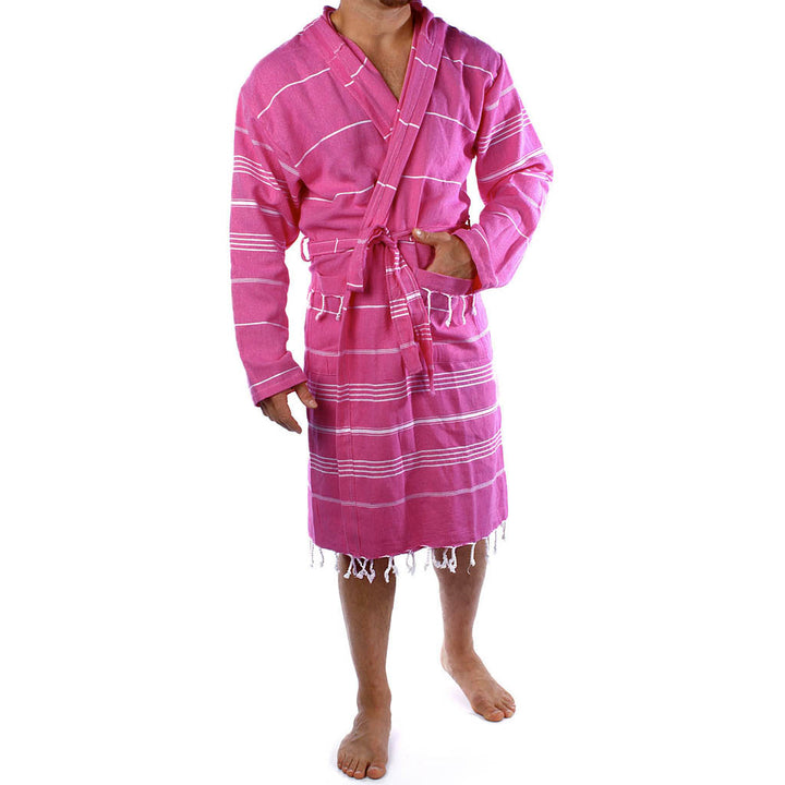 Men's women's Unisex bathrobes 100% Turkish cotton super absorbent quick dry light weight custom logo embroidered peshtemal changing robe