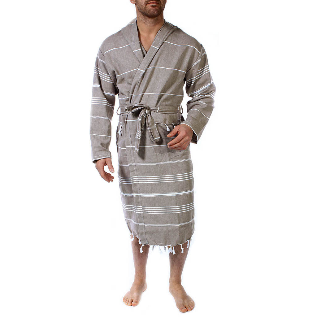 Men's women's Unisex bathrobes 100% Turkish cotton super absorbent quick dry light weight custom logo embroidered peshtemal changing robe