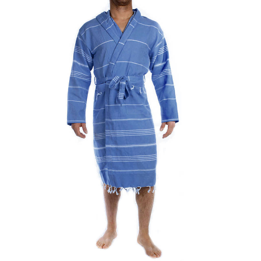 Men's women's Unisex bathrobes 100% Turkish cotton super absorbent quick dry light weight custom logo embroidered peshtemal changing robe