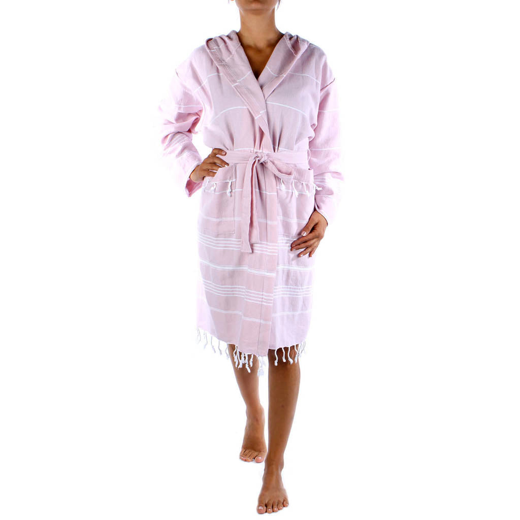 Men's women's Unisex bathrobes 100% Turkish cotton super absorbent quick dry light weight custom logo embroidered peshtemal changing robe