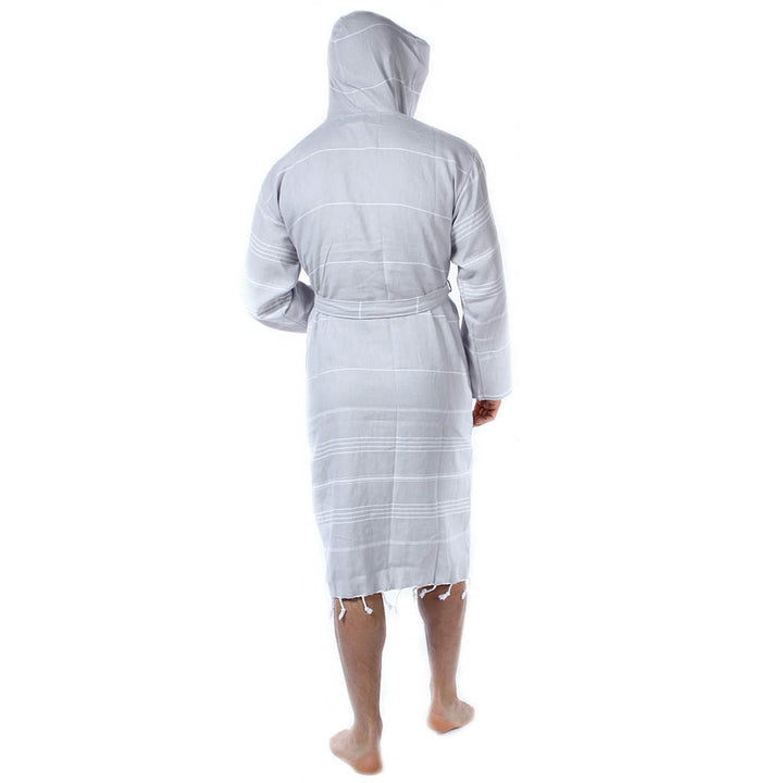 Men's women's Unisex bathrobes 100% Turkish cotton super absorbent quick dry light weight custom logo embroidered peshtemal changing robe