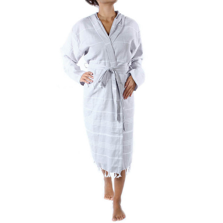 Men's women's Unisex bathrobes 100% Turkish cotton super absorbent quick dry light weight custom logo embroidered peshtemal changing robe