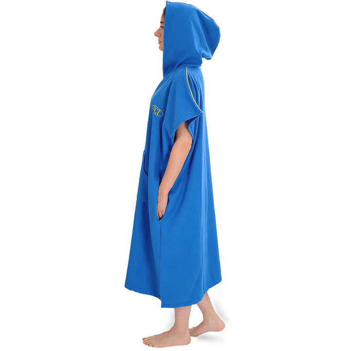 Pestemal Hooded Bathrobes Beach Poncho Unisex Double Face Cotton Terry Cloth Robe with Pockets One Size Fit All