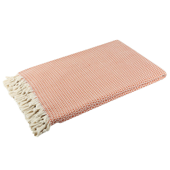 Wholesale custom throw blankets 100% Turkish cotton cozy comfy throws for bed sofa home decor beach picnic lightweight