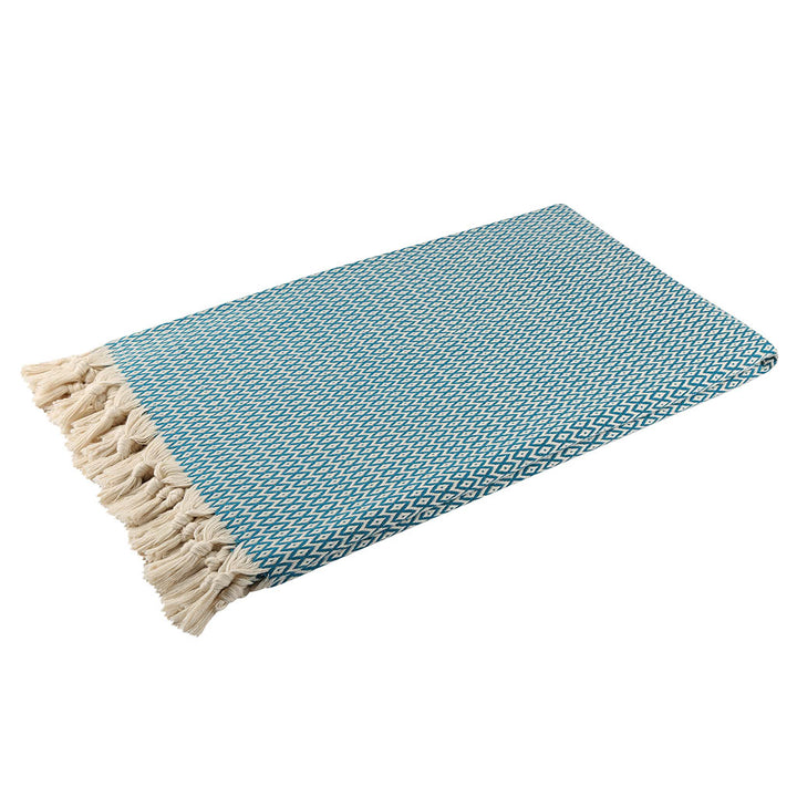 Wholesale custom throw blankets 100% Turkish cotton cozy comfy throws for bed sofa home decor beach picnic lightweight