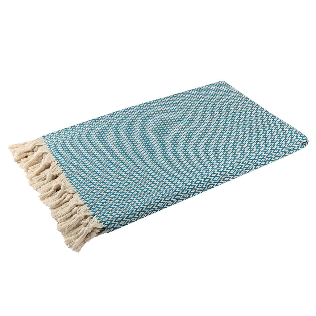 Wholesale custom throw blankets 100% Turkish cotton cozy comfy throws for bed sofa home decor beach picnic lightweight