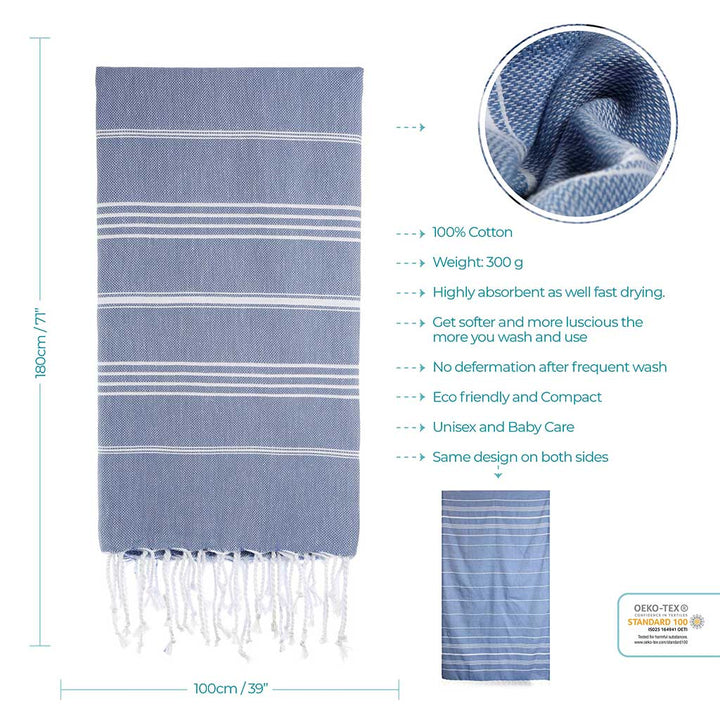 Wholesale Custom Turkish beach towels 100% cotton bath towel sets lightweight absorbent sand free quick drying Peshtemal