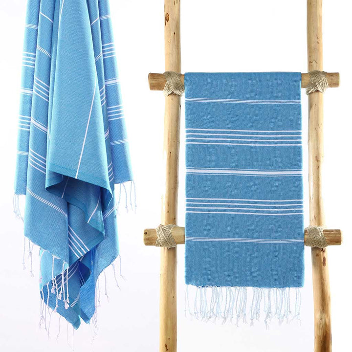 Wholesale Custom Turkish beach towels 100% cotton bath towel sets lightweight absorbent sand free quick drying Peshtemal