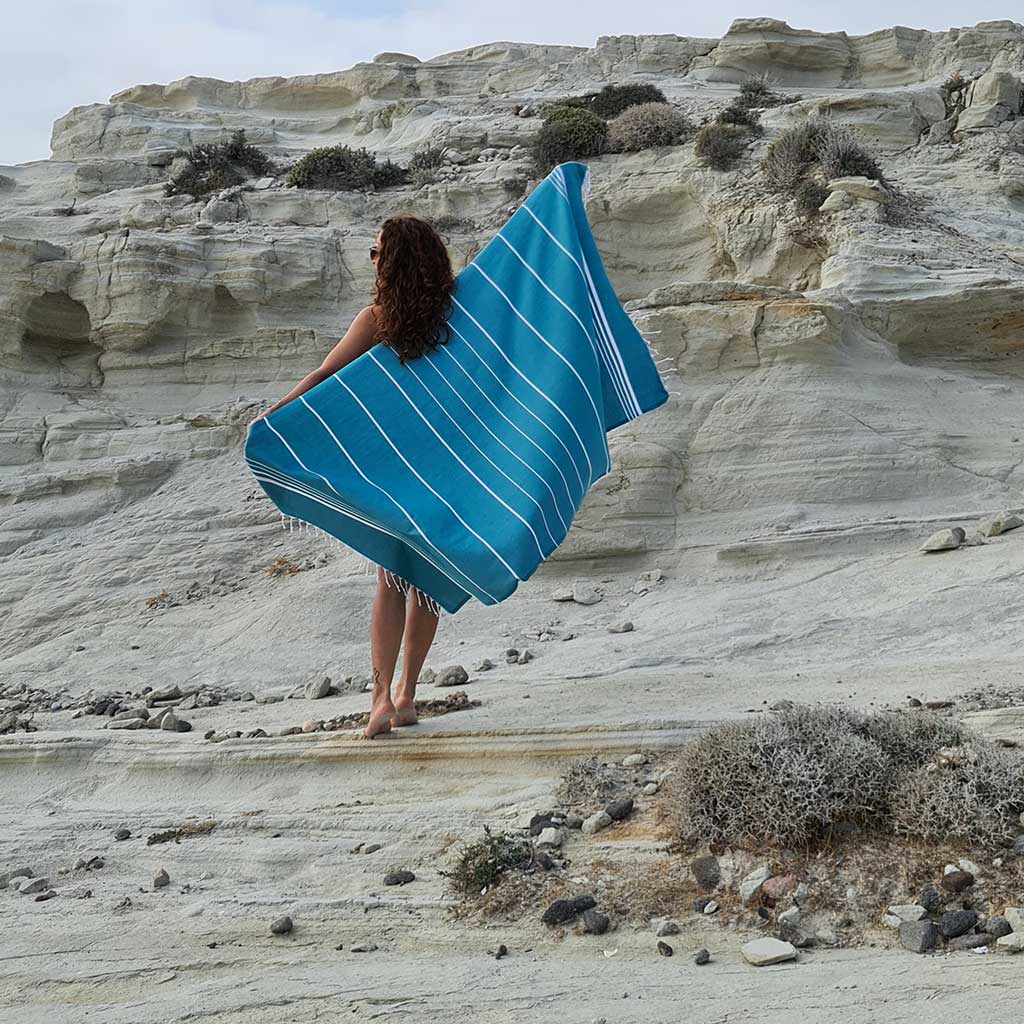 Paradise Fun Pestemal Turkish Towel beach towel bath towels lightweight super absorbent sand free