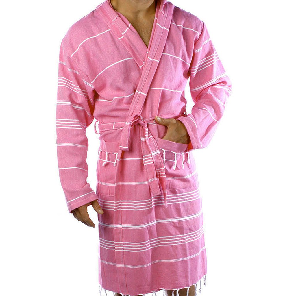 Men's women's Unisex bathrobes 100% Turkish cotton super absorbent quick dry light weight custom logo embroidered peshtemal changing robe